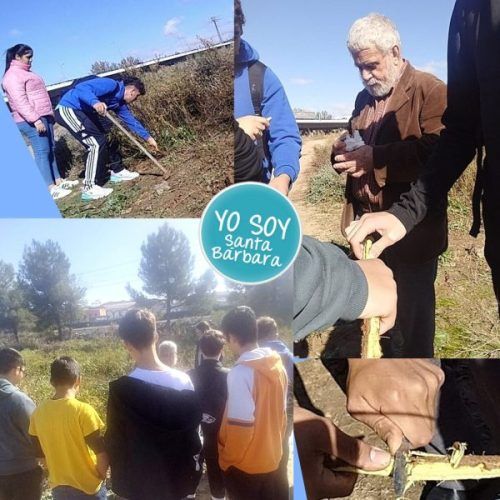 El IES Galiana y el Centro de Mayores de Santa Bárbara comparten ruta intergeneracional en busca de paloduz