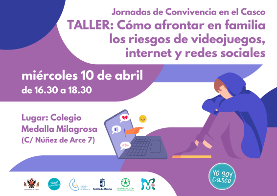 Taller: Cómo afrontar en familia los riesgos de videojuegos, internet y redes sociales