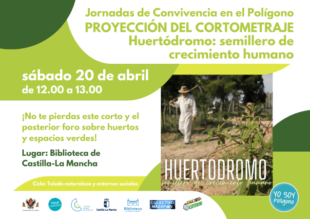 Proyección del cortometraje «Huertodromo: semillero de crecimiento» y foro sobre huertos y espacios verdes